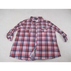 French Laundry Button‎ Down Shirt Women's XL Plaid Casual Long Sleeve Collared